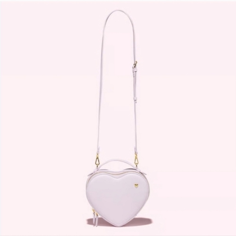 NWT STONEY CLOVER LANE Heart Crossbody Bag in lilac